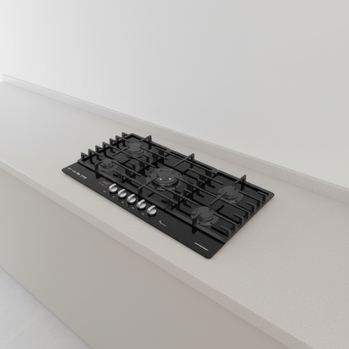 90CM 5 Burner Cooker Black GH904 @HOG - Home, Office, Garden, Online Marketplace