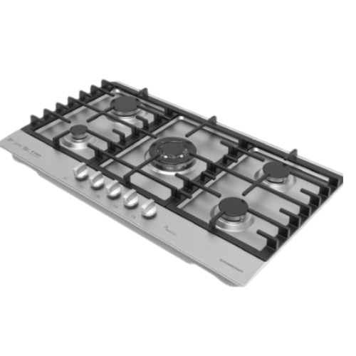 90CM 5 Burner Cooker Silver SH906@HOG - Home, Office, Garden, Online Marketplace