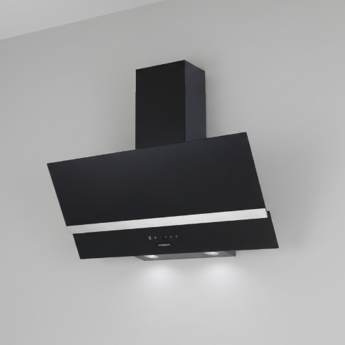 90CM Vertical Hood Black and Silver Strip 3261.90X @HOG - Home, Office, Garden, Online Marketplace