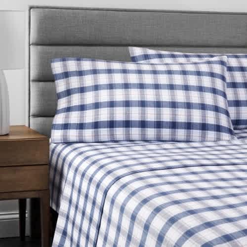 A&S Portuguese Flannel 4-piece Bed Sheet Set – Queen Size - Blue. Home Office Garden | HOG-HomeOfficeGarden | online marketplace