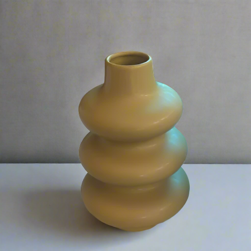 Abstract Ribbed Vase Large 16cmx16cmx24cm. Home Office Garden | HOG-HomeOfficeGarden | online marketplace