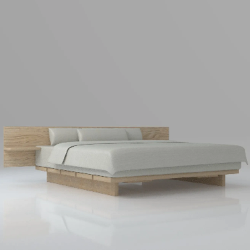 Adanna Bedframe (Light-Oak) 6ft by 6ft. @HOG - Home Office Garden Online Marketplace