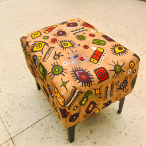 Afro-Centric Rectangular Footstools @HOG - Home, Office, Garden, Online Marketplace