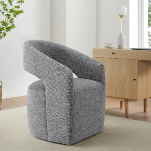 Aiden & Ivy Alivia Fabric Dining Chair With Casters @HOG - Home, Office, Garden, Online Marketplace