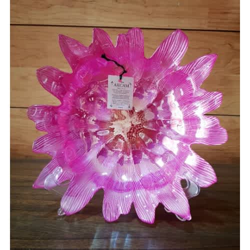 Akcam Hand Made Blown Glass Bowl Pink. Home Office Garden | HOG-HomeOfficeGarden | online marketplace