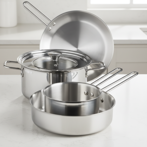 Arch Studio Stainless Steel Cookware Set- 5-pieces @HOG - Home, Office, Garden, Online Marketplace