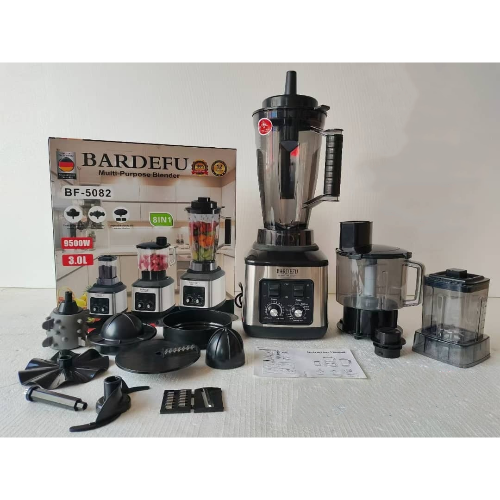 BARDEFU BF-5082 Multi-Purpose Blender 9500W 3.0L with 8-in-1 Accessories Set @HOG - Home, Office, Garden, Online Marketplace