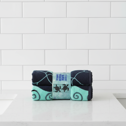 Beach Towel 100% Cotton Oeko Tex Turtles - 2 Pieces -30”x60” @HOG - Home, Office, Garden, Online Marketplace