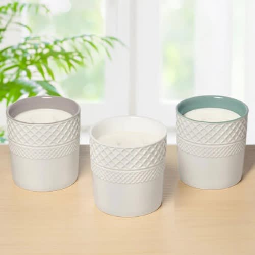 Bellevue Luxury Ceramic Jar Scented Candles, 14oz, 3-pack @ HOG