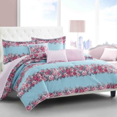 Betsey Johnson Floral Microfiber Plain Weave Washable Comforter Sets- Full/queen
Home Office Garden | HOG-HomeOfficeGarden | HOG-Home.Office.Garden