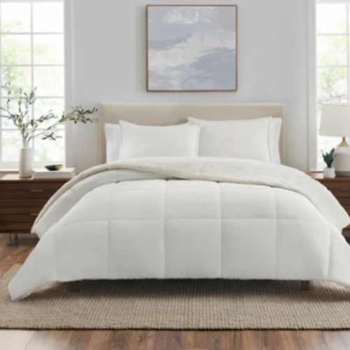 Bhf Easton Sherpa Fleece 3-piece King Comforter Set - White @HOG - Home, Office, Garden, Online Marketplace