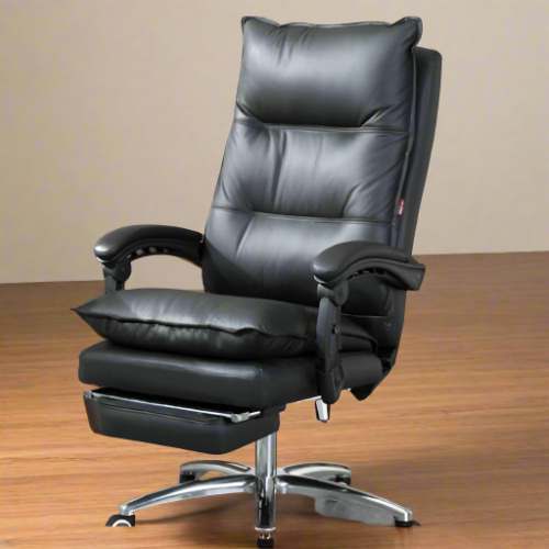 Black Leather Recliner Chair - FF @HOG - Home Office Garden Online Marketplace