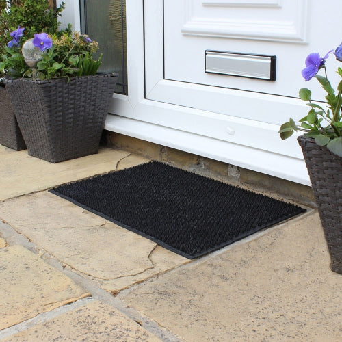 Black Rubber Condor Scraper Doormat – 40 x 60 cm @HOG - Home Office Garden Online Marketplace