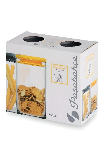 Breakfast Club Jar With Grey Cover (2pcs) 730cc. Home Office Garden | HOG-HomeOfficeGarden | online marketplace