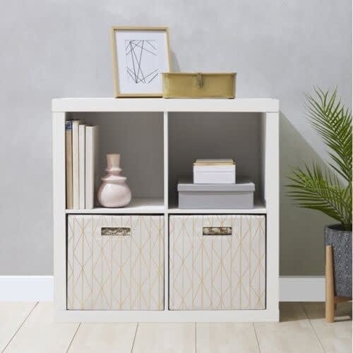 Brightroom Storage 4 Cube Organizer - White - 13”. Home Office Garden | HOG-HomeOfficeGarden | online marketplace