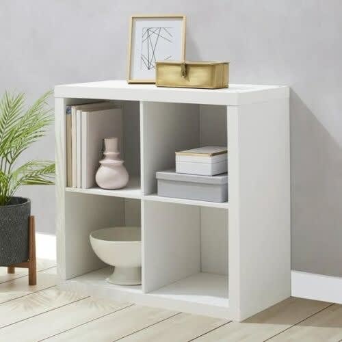 Brightroom Storage 4 Cube Organizer - White - 13”. Home Office Garden | HOG-HomeOfficeGarden | online marketplace