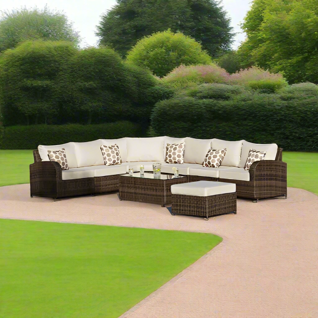 Brown_Rattan_Corner_Sofa_Round_8_Piece_Modular_Set Order Now @HOG Online Marketplace
