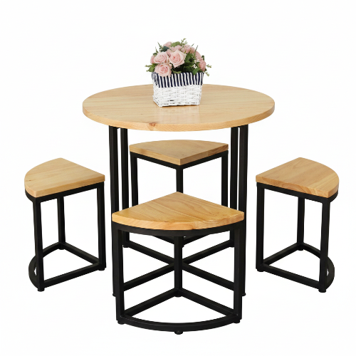 Brown Onigi 4 ijoko ijeun Table