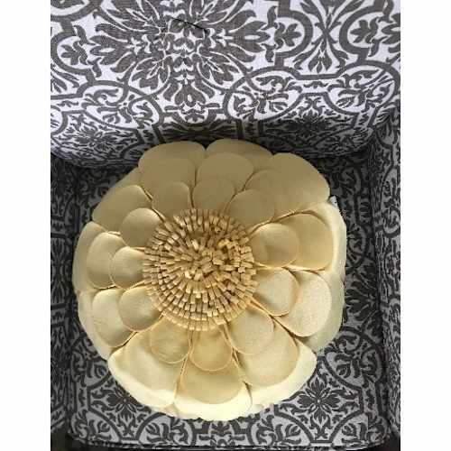 Burlington Pale Banana Decorative Toss Pillow - 16in X 16in. Home Office Garden | HOG-HomeOfficeGarden | online marketplace