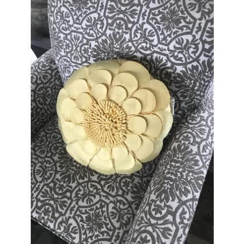 Burlington Pale Banana Decorative Toss Pillow - 16in X 16in. Home Office Garden | HOG-HomeOfficeGarden | online marketplace