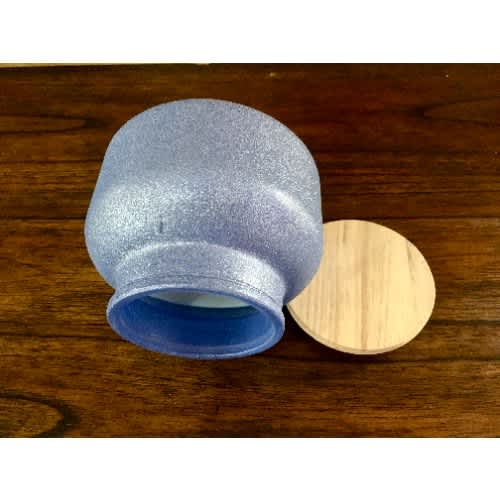 Catherine Malandrino 2-Wick Frosted Bell Jar Scented Soy Candle - Blue Pearl - 15oz - 425g. Home Office Garden | HOG-HomeOfficeGarden | online marketplace