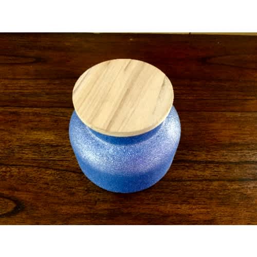 Catherine Malandrino 2-Wick Frosted Bell Jar Scented Soy Candle - Blue Pearl - 15oz - 425g. Home Office Garden | HOG-HomeOfficeGarden | online marketplace