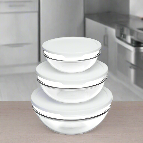 Chef Food Container Set With White Cover (3pcs) (1700+1135+595cc). Home Office Garden | HOG-HomeOfficeGarden | online marketplace