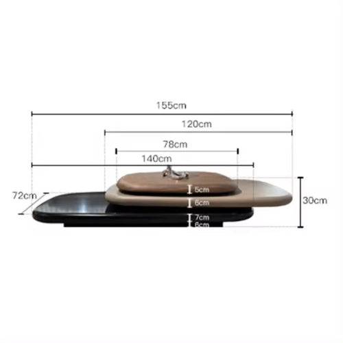 Clarke 360 Swivel Coffee Table. @HOG - Home Office Garden Online Marketplace