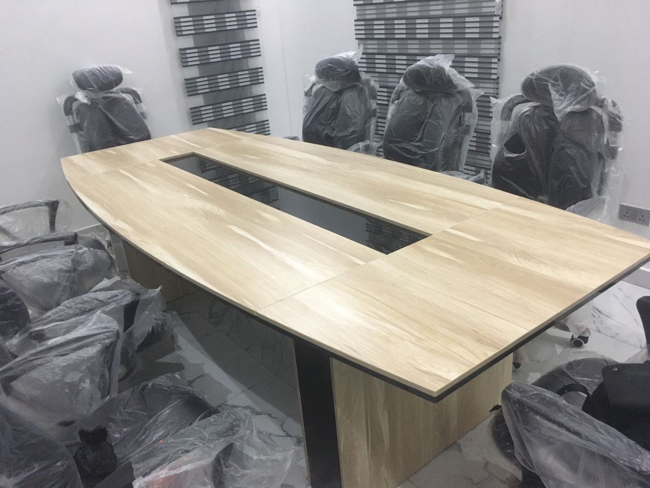 Conference Table (High Gloss and Matte Hdf Combo). @HOG - Home Office Garden Online Marketplace