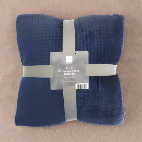 Country Club 2pc Embossed Velvet Throw Pillows - Blue. Home Office Garden | HOG-HomeOfficeGarden | online marketplace