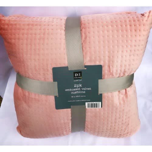 Country Club 2pc Embossed Velvet Throw Pillows - Pink. Home Office Garden | HOG-HomeOfficeGarden | online marketplace