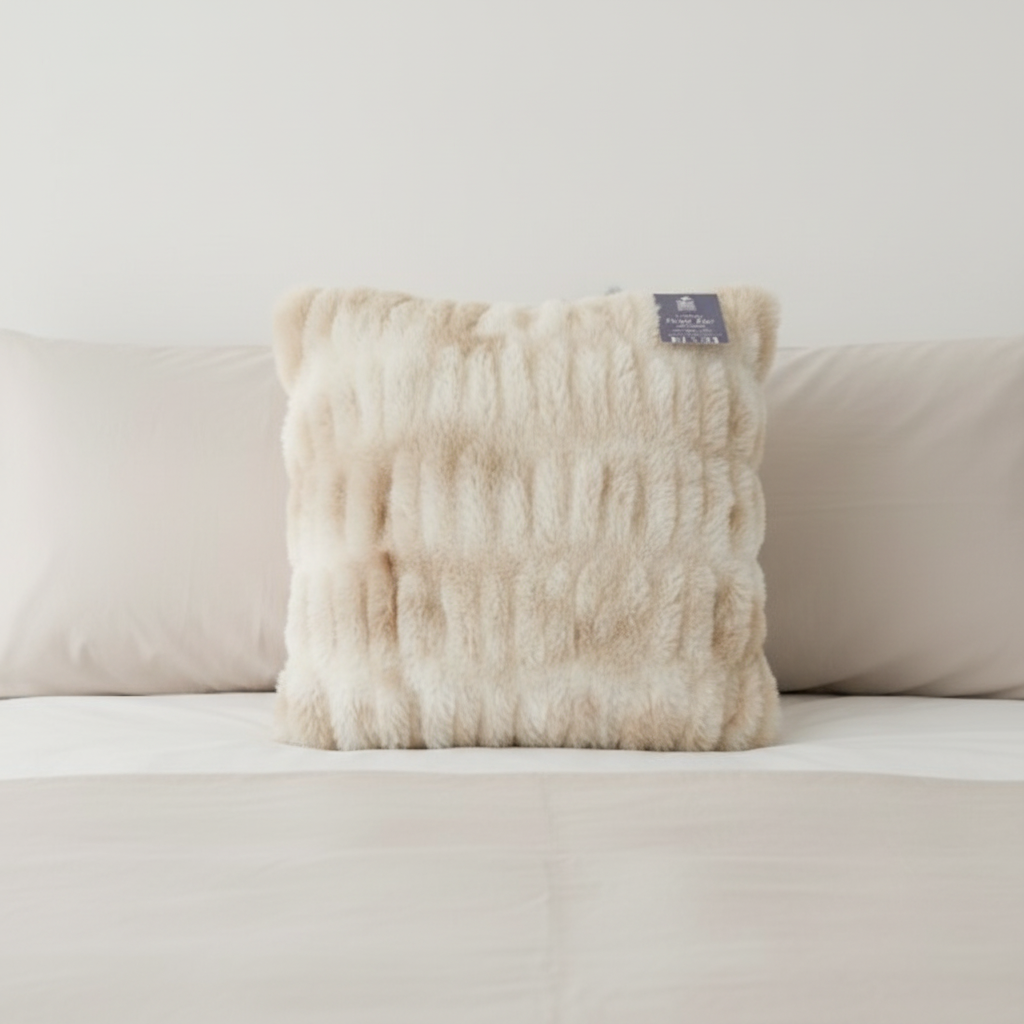 Country Club Faux Fur Filled 2 Pcs Throw Pillow - 43cm X 43cm @HOG - Home, Office, Garden, Online Marketplace