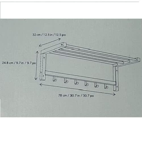 Cypress Home 31” Multi-use Wall Shelf. Home Office Garden | HOG-HomeOfficeGarden | online marketplace