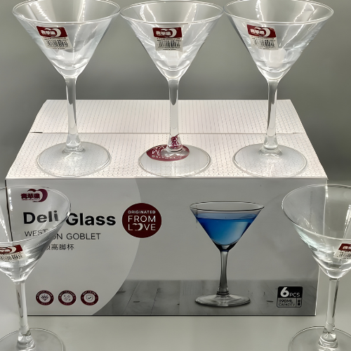 Deli Glass Western Goblet Set (6 Pieces) @HOG - Home, Office, Online Marketplace