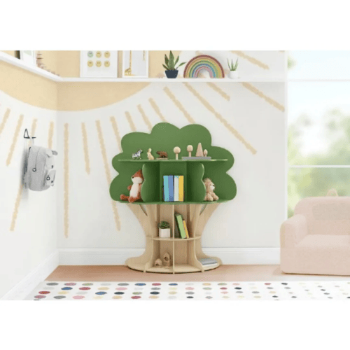 Delta Children Tree Book Shelf - Fern Green+Crafted Natural @HOG - Home Office Garden Online Marketplace