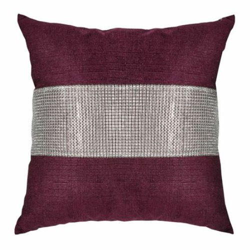 Diamante Eclat Throw Pillow Cover Case Square Scatter Sparkle Chenille 17x17" @HOG - Home Office Garden Online Marketplace