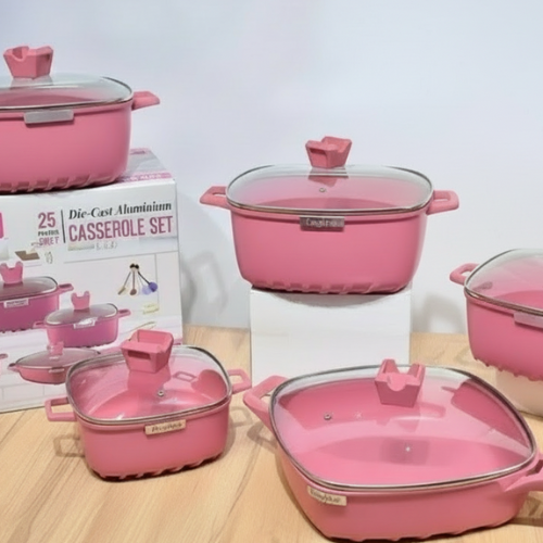 Disine Regina Die-Cast Aluminium Casserole Set @HOG - Home, Office, Online Marketplace