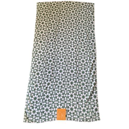 Distant Lands Printed Tile Bath Towel. Home Office Garden | HOG-HomeOfficeGarden | online marketplace