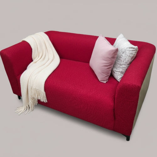 Double Seater Red Fabric Sofa @HOG - Home Office Garden Online Marketplace