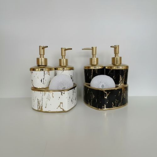 Dual Soap Dispenser Set with Holder (1 Unit Only) @HOG - Home, Office, Garden, Online Marketplace