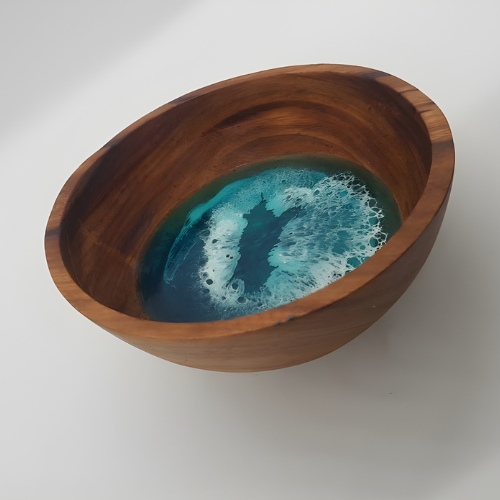 Eclectic Wood and Resin Trinket Bowl @HOG - Home, Office, Garden, Online Marketplace