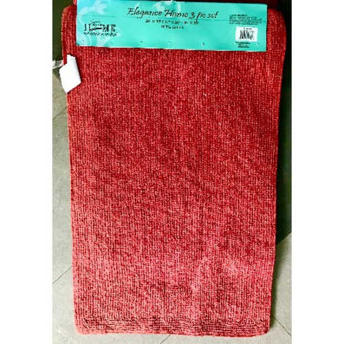 Elegance Home 100% Cotton 3Pcs Bath Mat Set. Home Office Garden | HOG-HomeOfficeGarden | online marketplace