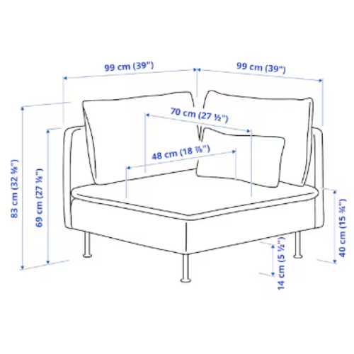 Elinge Corner Sofa Set @HOG - Home Office Garden Online Marketplace