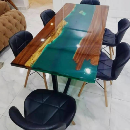 Epoxy Resin Dining Table (River Table). @HOG - Home Office Garden Online Marketplace