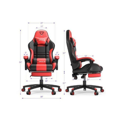 Ergonomic Gaming Chair Red and Black. Home Office Garden | HOG-HomeOfficeGarden | online marketplace