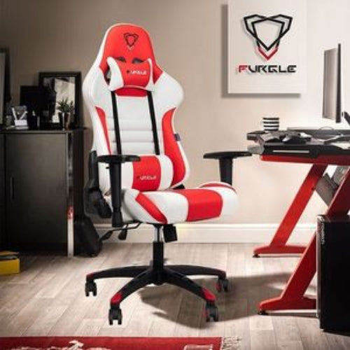 Ergonomic Gaming Chair White and Red. Home Office Garden | HOG-HomeOfficeGarden | online marketplace