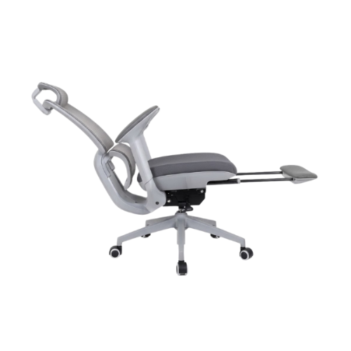 Ergonomic High-Back Reclining Executive Chair with Footrest – Grey @HOG - Home, Office, Garden, Online Marketplace