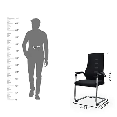 Ergonomic High-Back Visitor Office Chair @HOG - Home Office Garden Online Marketplace