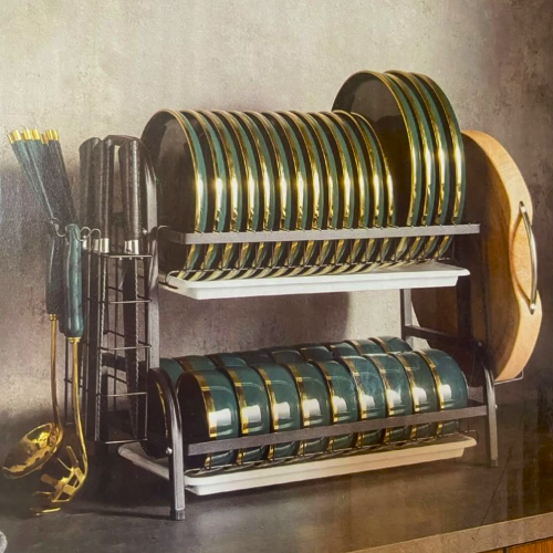 Essential Kitchenware Trio – Dish Rack, Yam Pounder & Tableware Set. Home Office Garden | HOG-HomeOfficeGarden | online marketplace