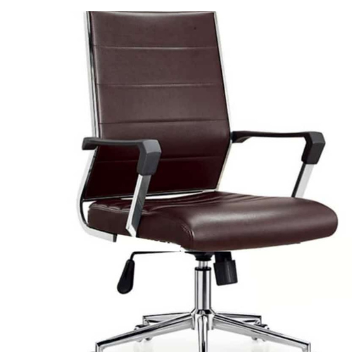 Executive High-Back Office Chair with Chrome Base and Adjustable Height @HOG - Home Office Garden Online Marketplace